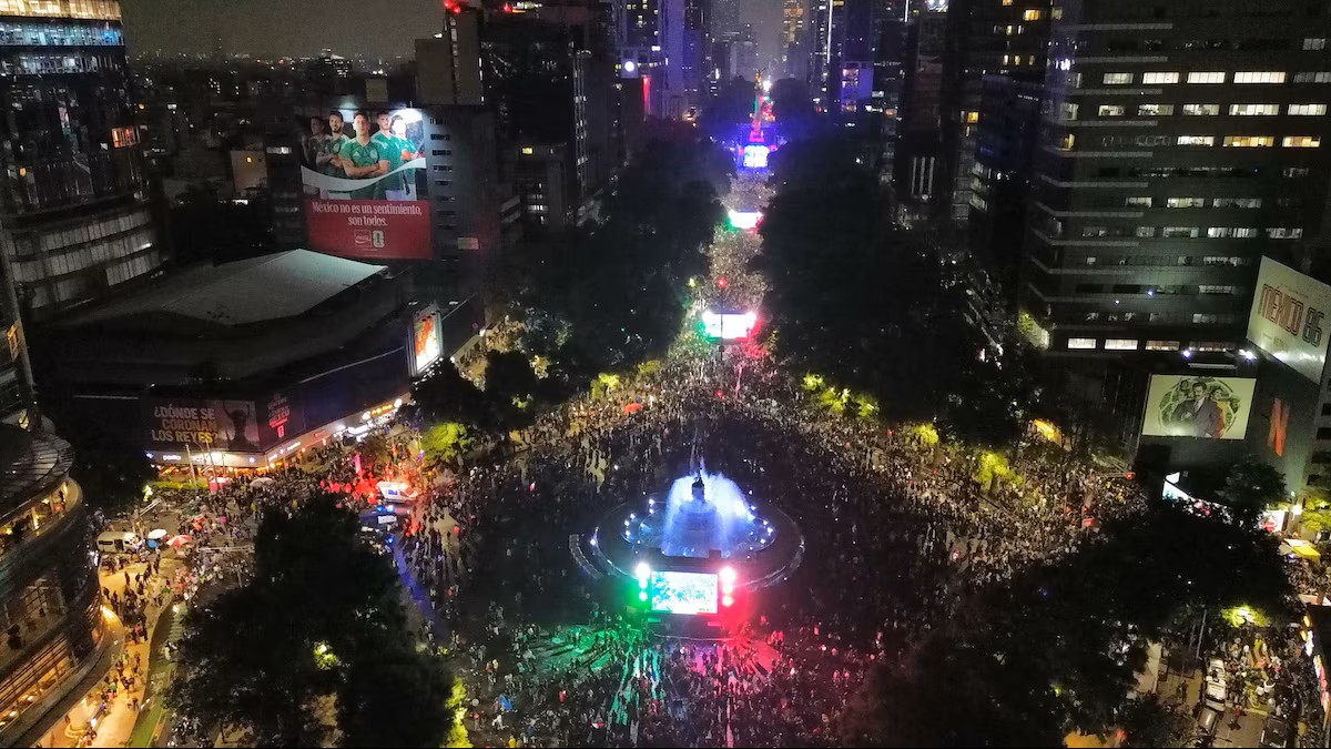 Festejo en Reforma