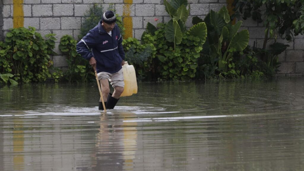 Lluvias torrenciales han generado inundaciones en Puebla